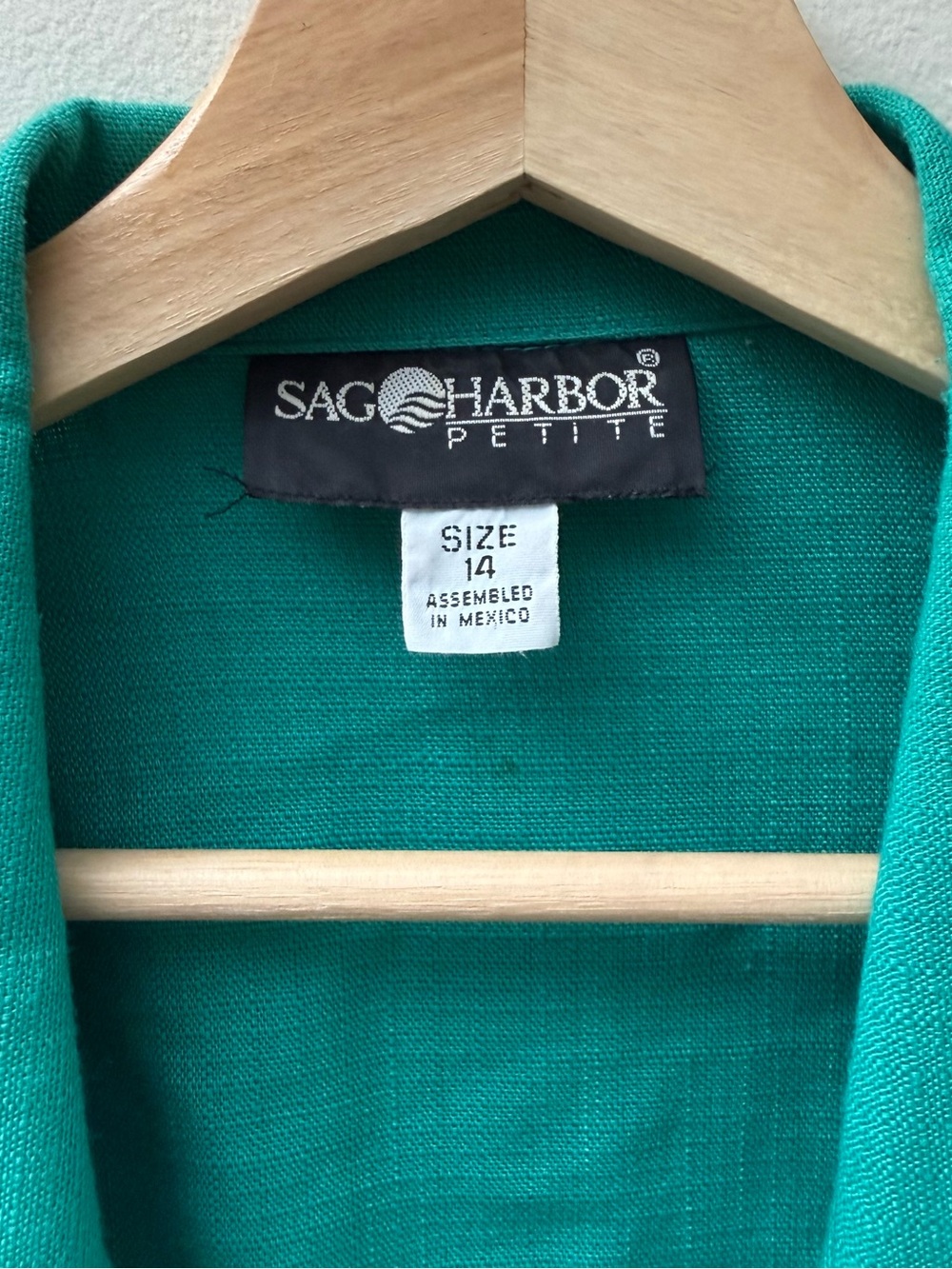 Sag Harbor Teal Single-Button Blazer - Picture 3 of 9